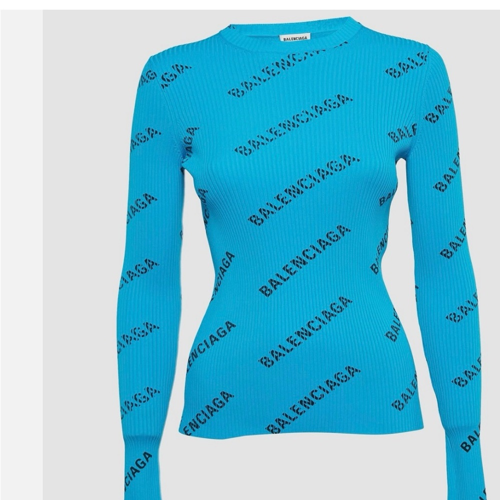 Balenciaga Vibrant Blue Knitwear